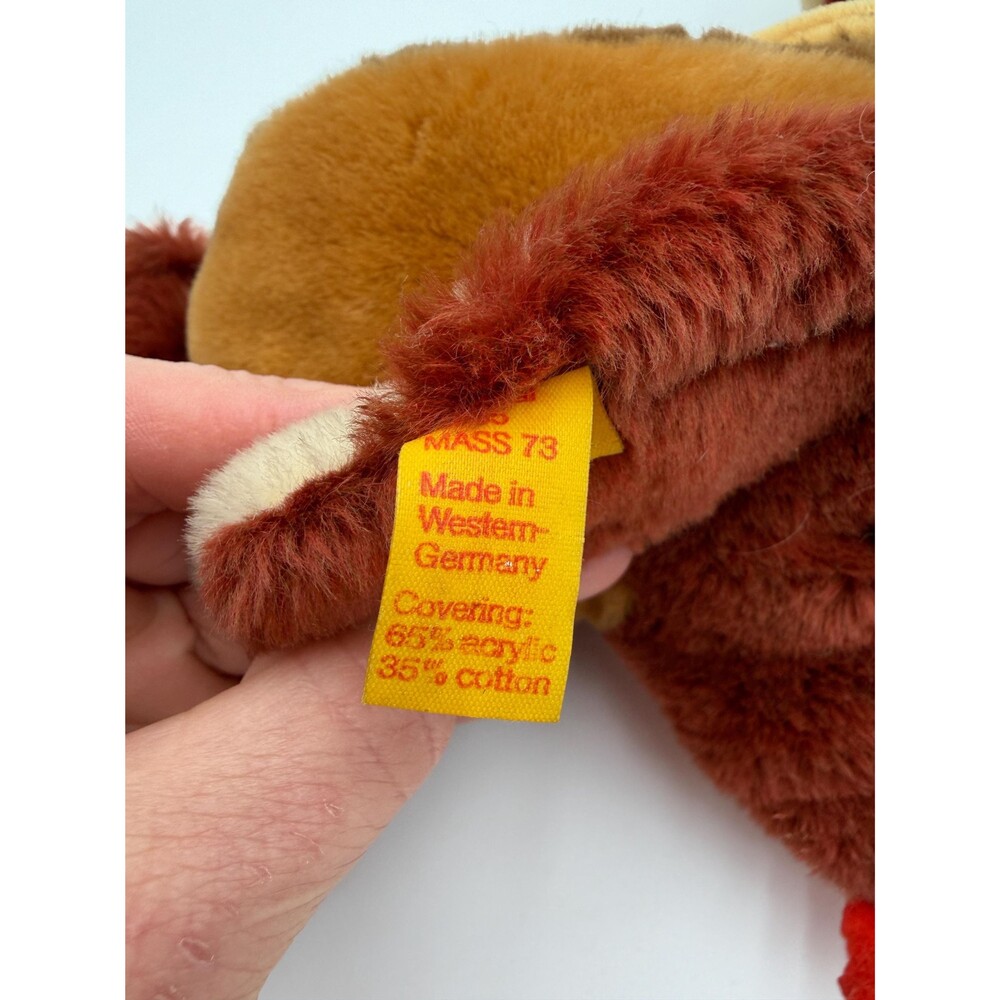 Vintage Steiff Rooster and Hen Stuffed Animals - Picture 12 of 16